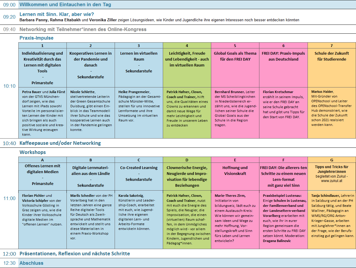 Programm Kongress Herbst